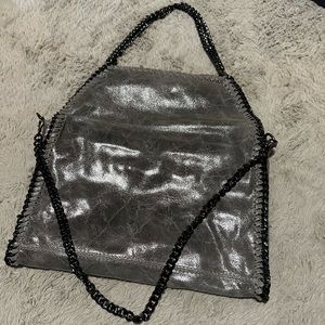 Grey Silver Chain Purse Stella Bag